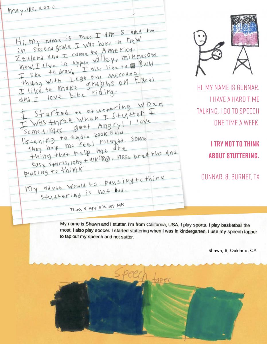 Drawings and Letters From Kids  Stuttering Foundation: A