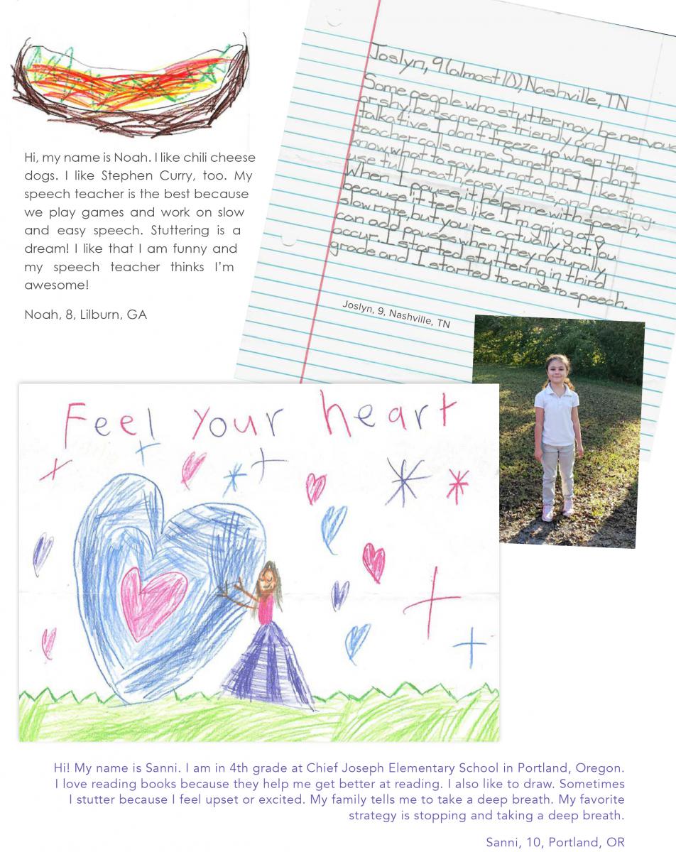 Drawings and Letters From Kids  Stuttering Foundation: A